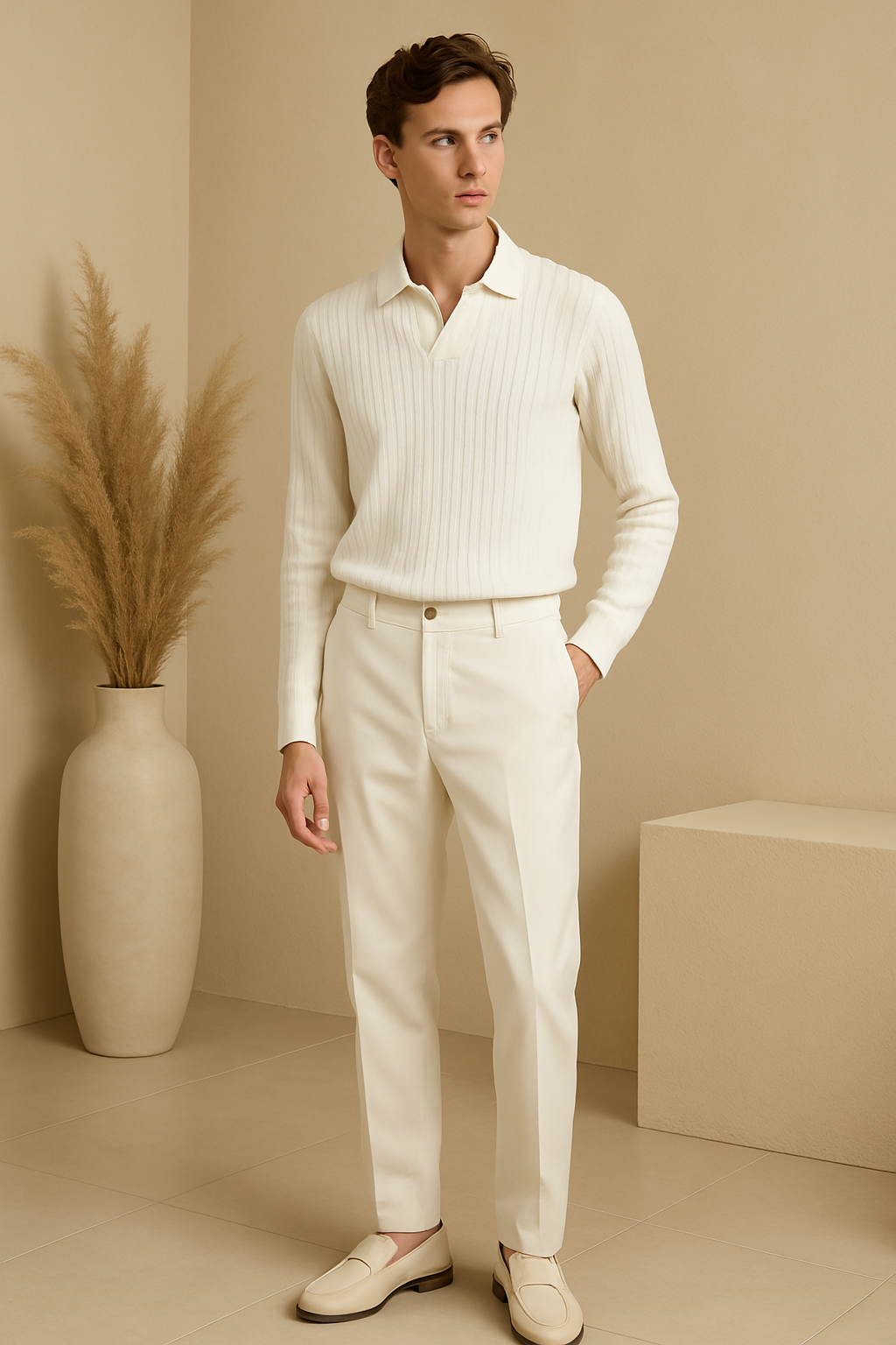 Stroachingly long arm polo