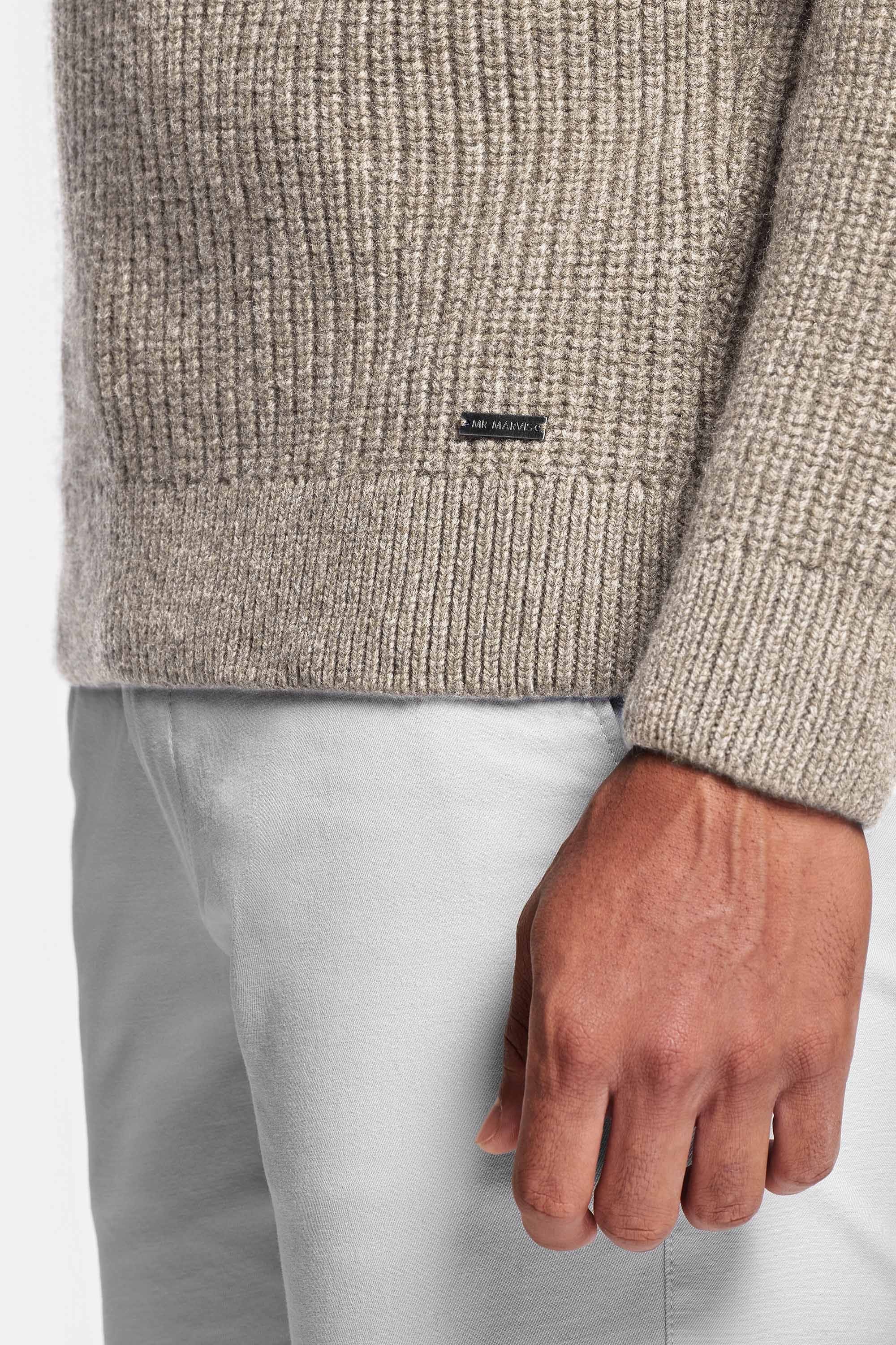 Dark sand knit sweater