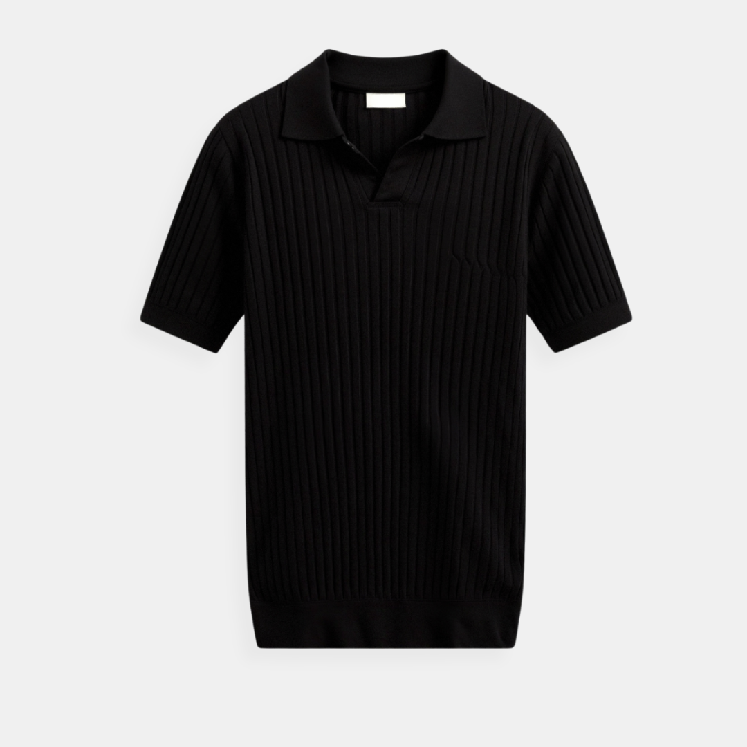 Pise - Polo en coton côtelé
