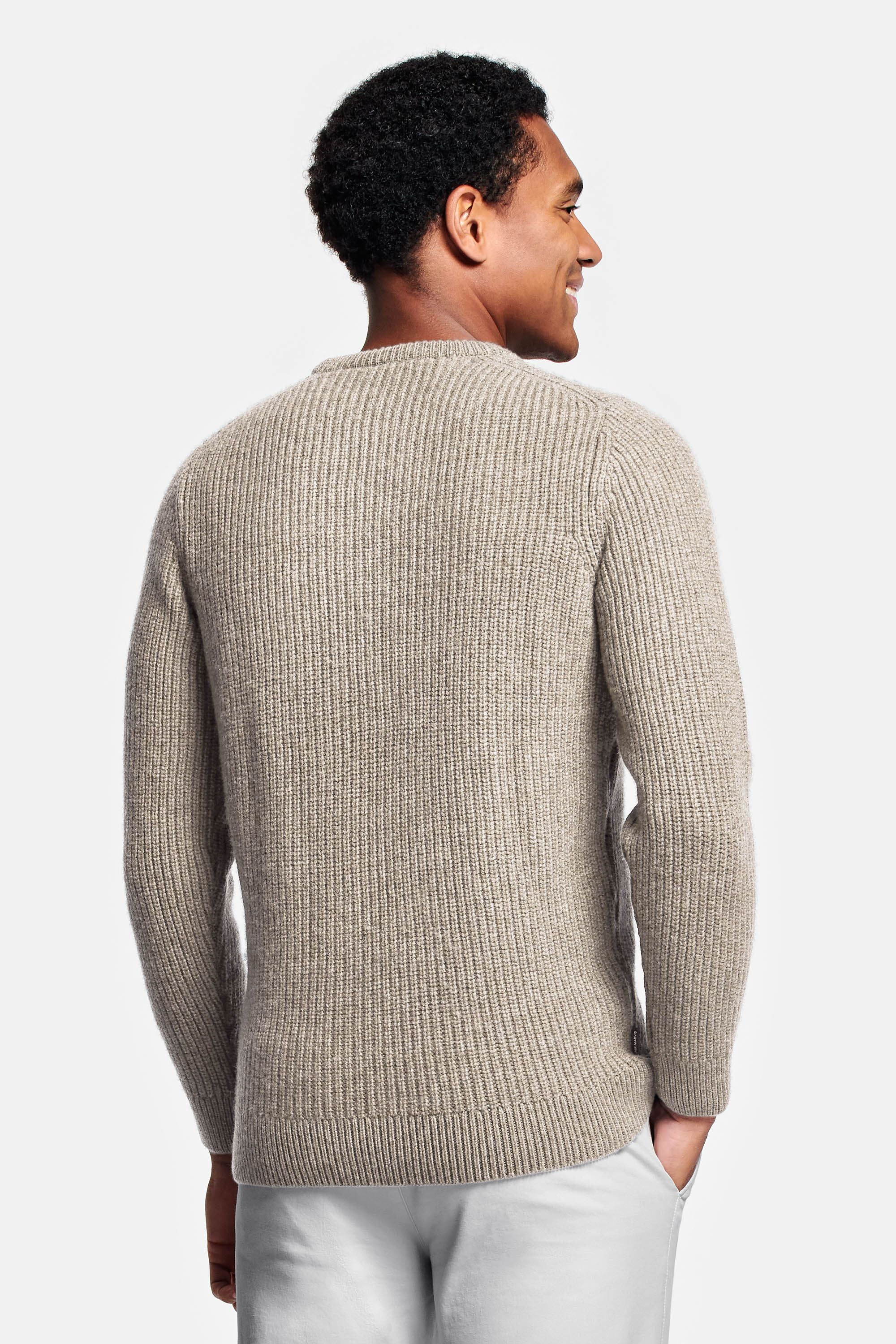 Dark sand knit sweater