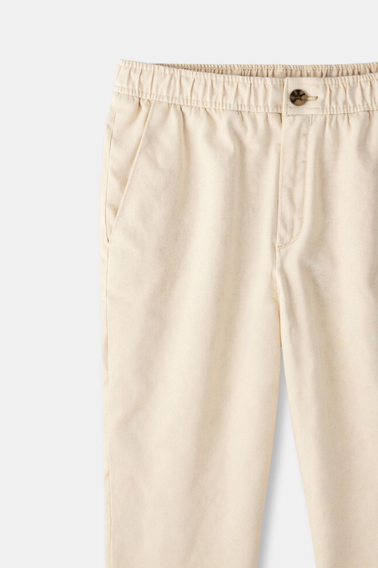 Regular fit linen loose pants