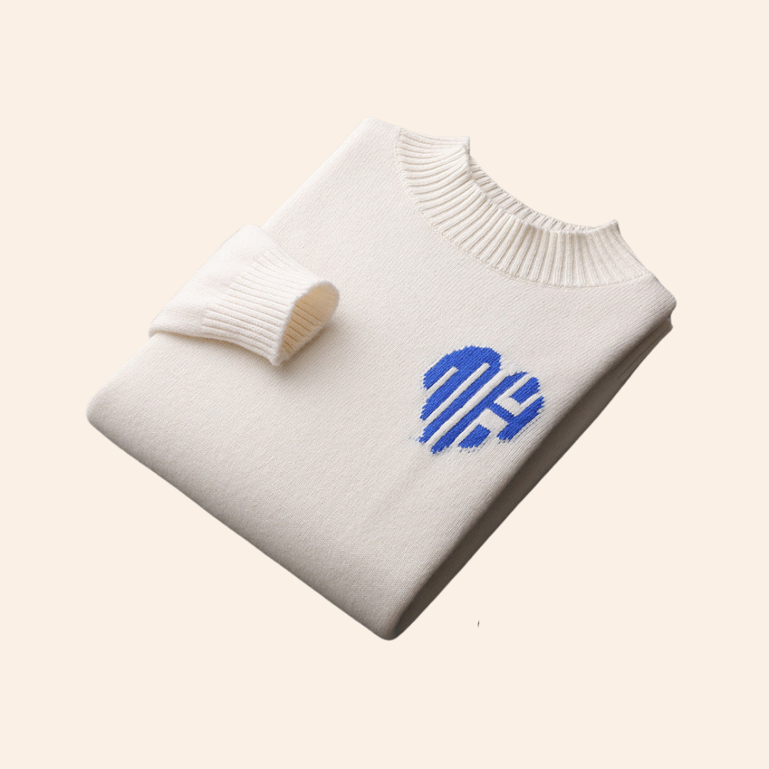 100% cashmere Heart sweater