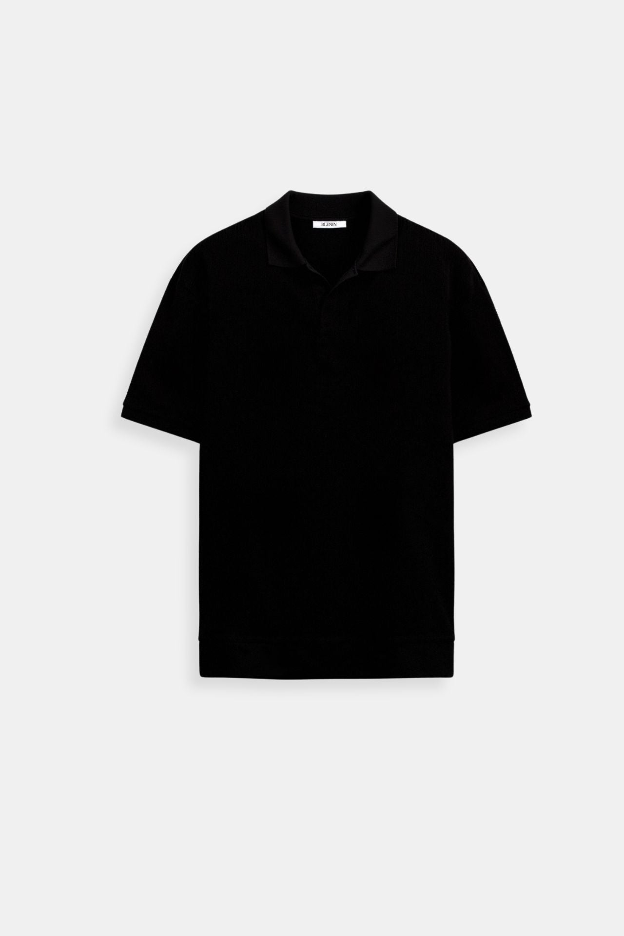 Polo en laine structurée