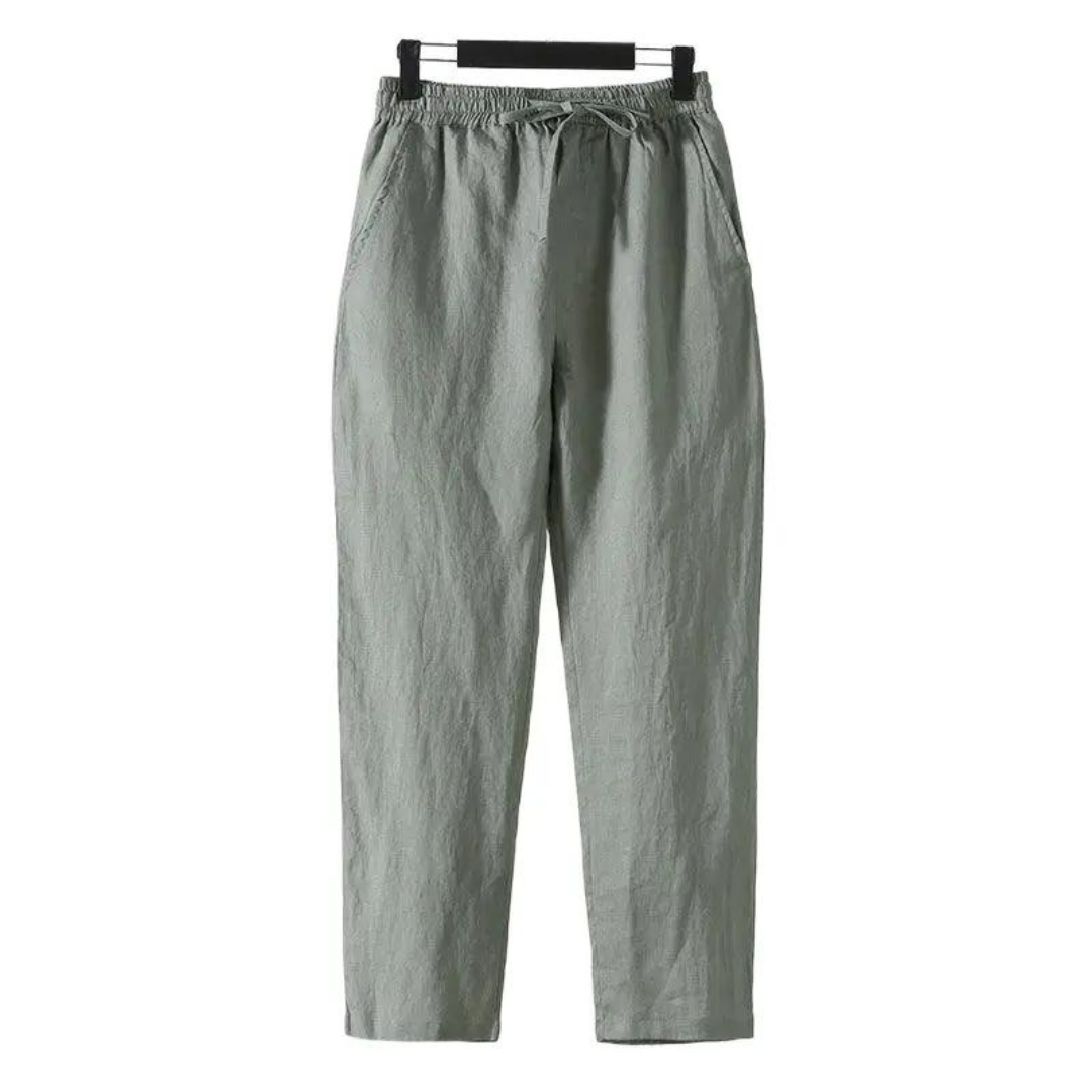 Fez - linen pantalon (straight fit)