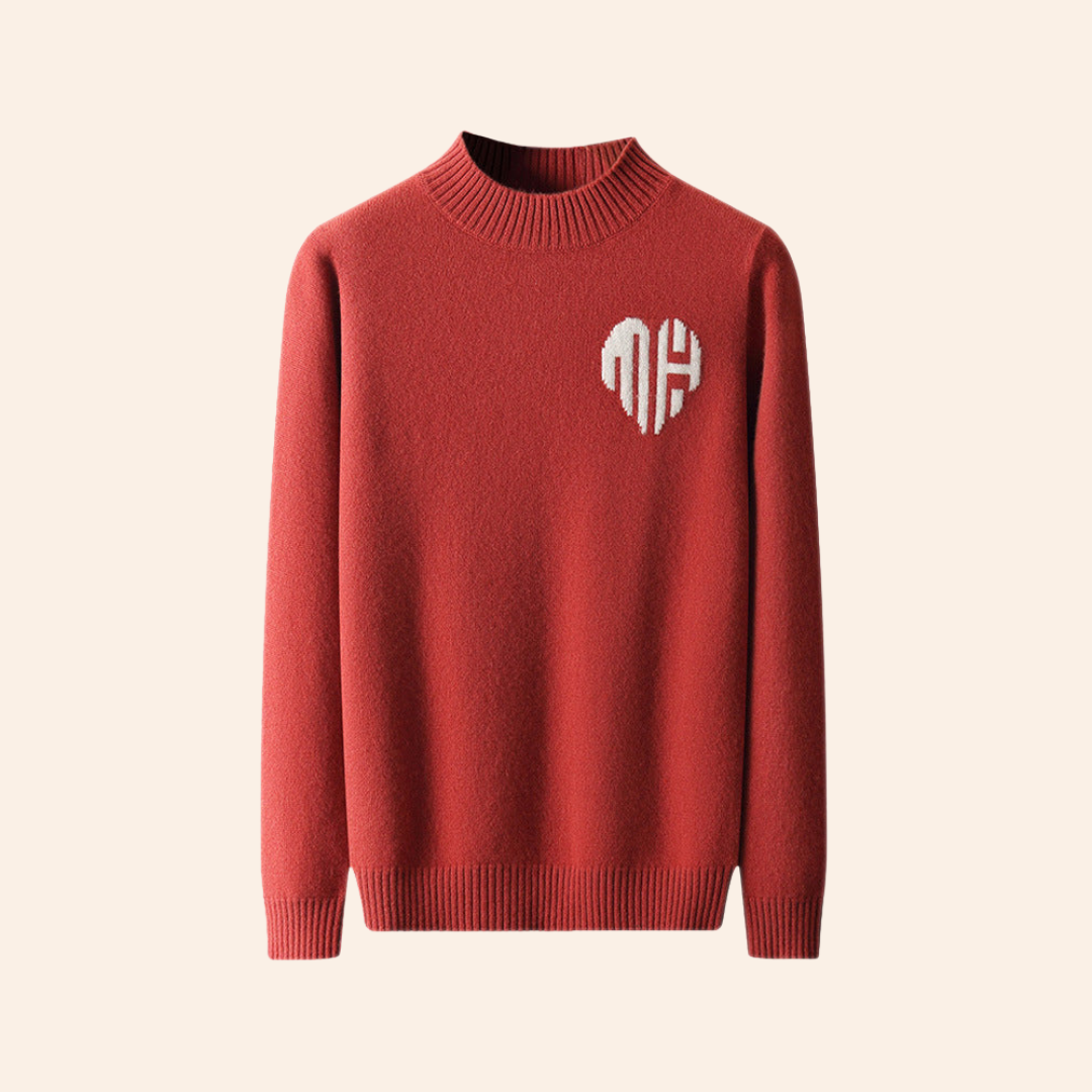 100% cashmere Heart sweater