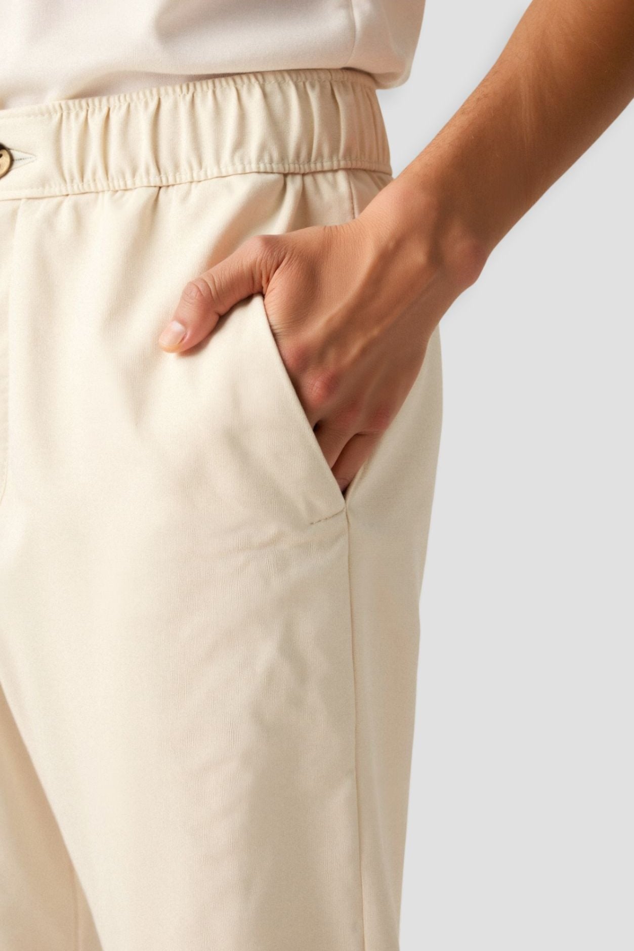 Regular fit linen loose pants