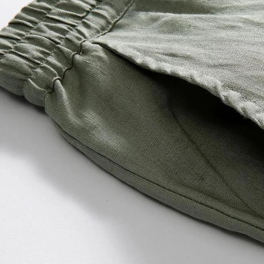 Fez - linen pantalon (straight fit)