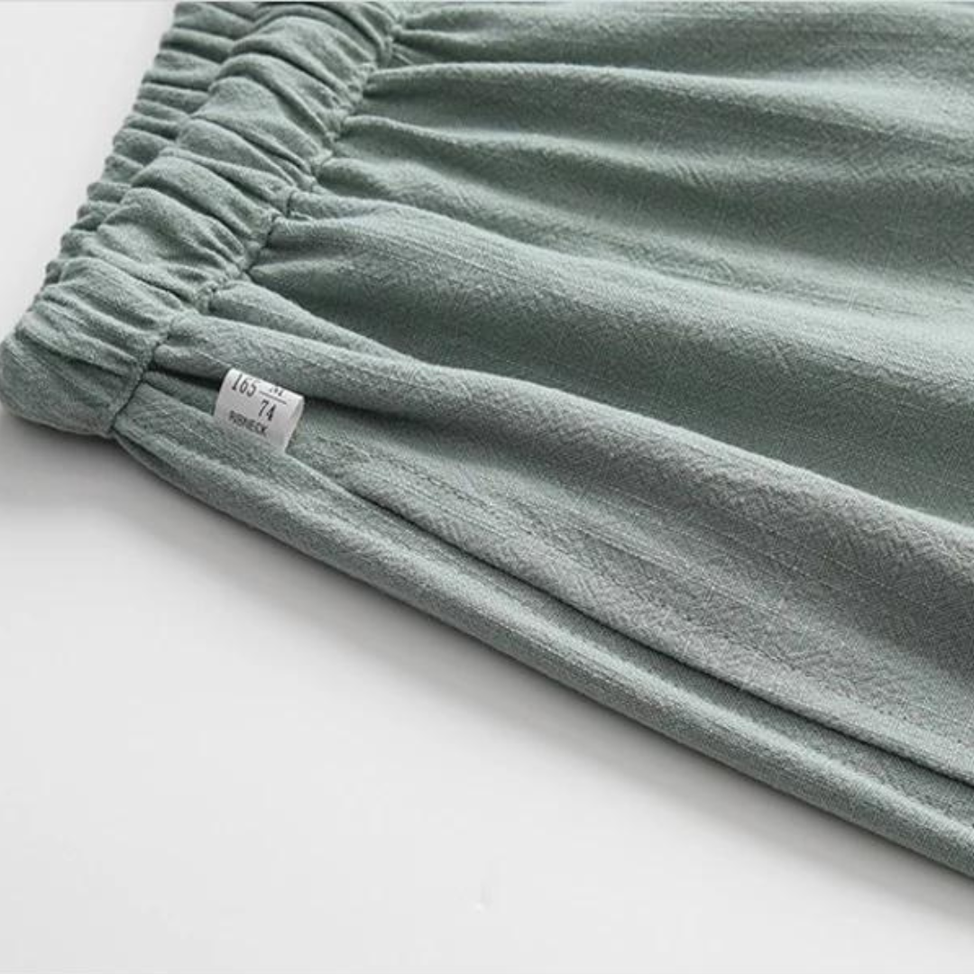 Fez - linen pantalon (oversized fit)