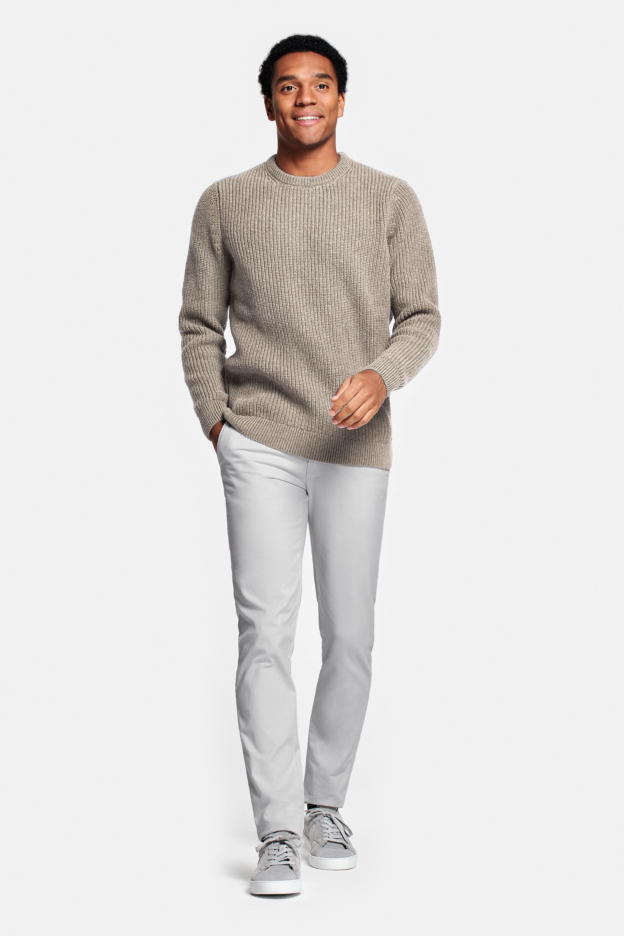 Dark sand knit sweater