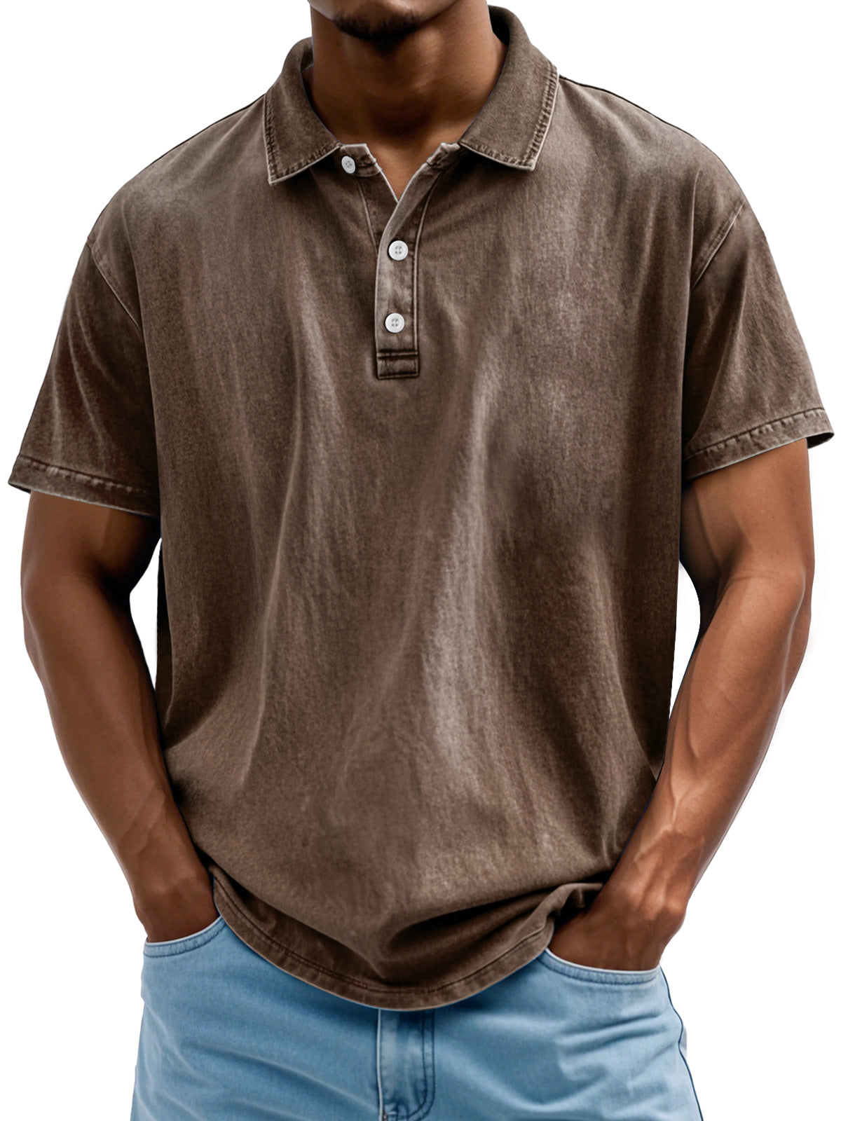 Pure Baumwolle Polo Hemd