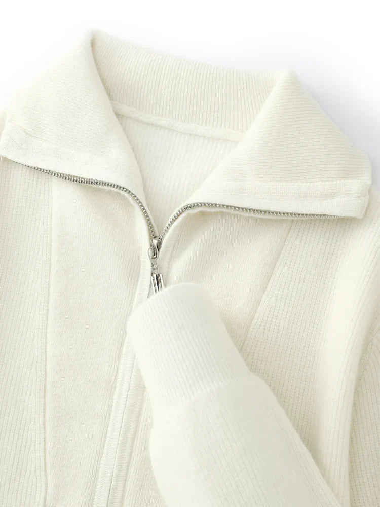 100% cashmere Half Zip pullovers