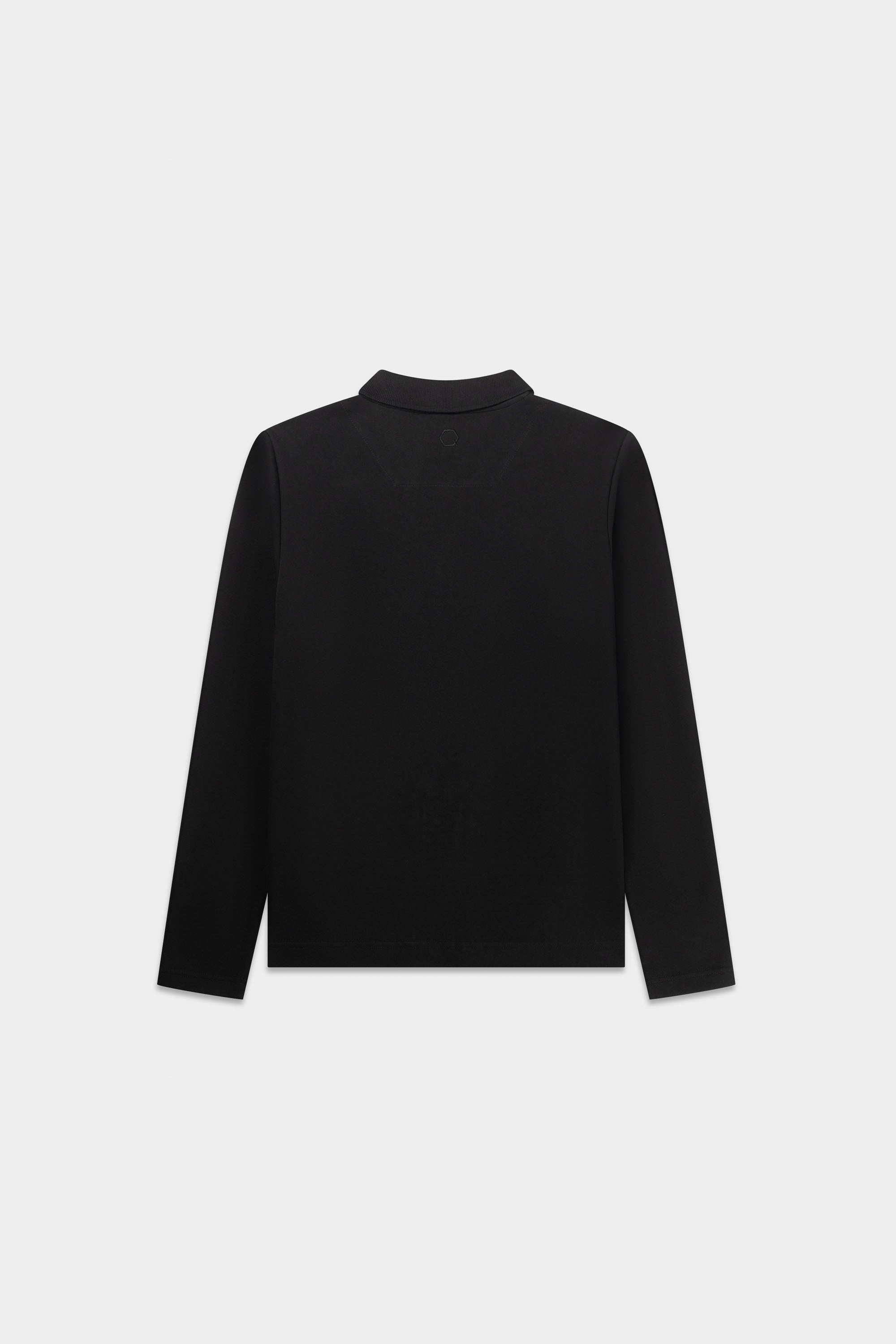 Q-Series Regular Fit Polo met Lange Mouwen Jet Black
