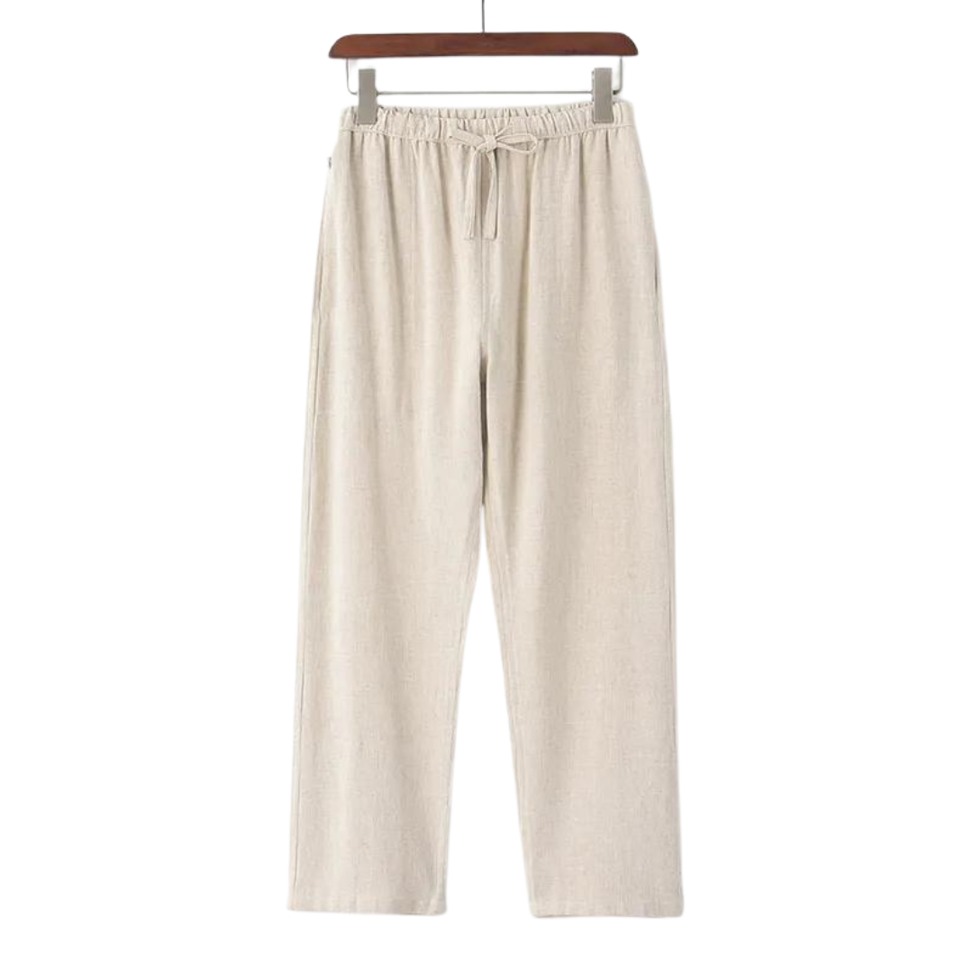 Fez - linen pantalon (oversized fit)