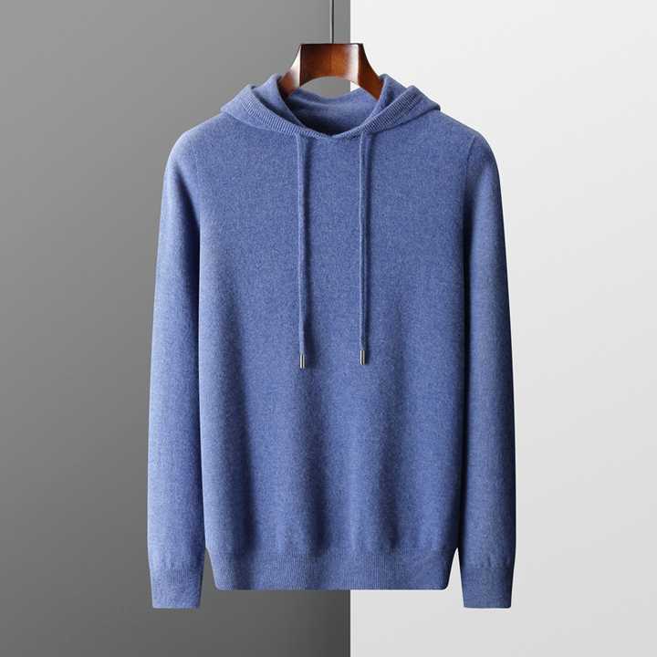 100% cashmere hooded sweater