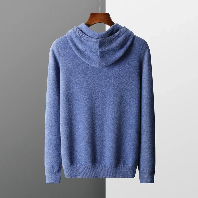 100% cashmere hooded sweater