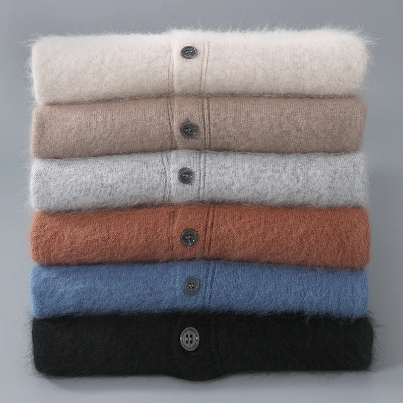 Polo boutonné 100 % cachemire