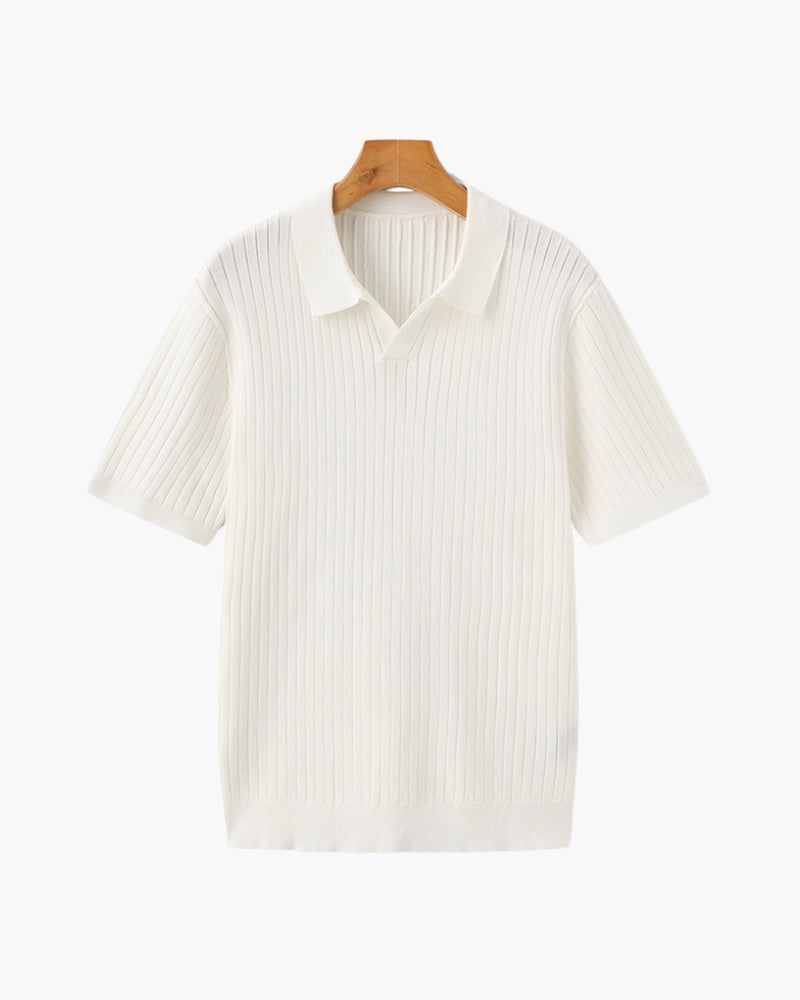 Polo côtelé haut de gamme