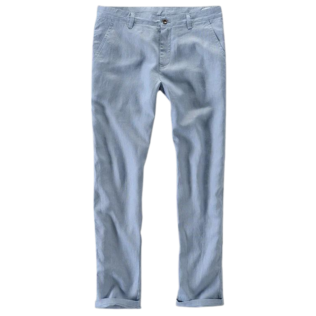 100% linen casual pants