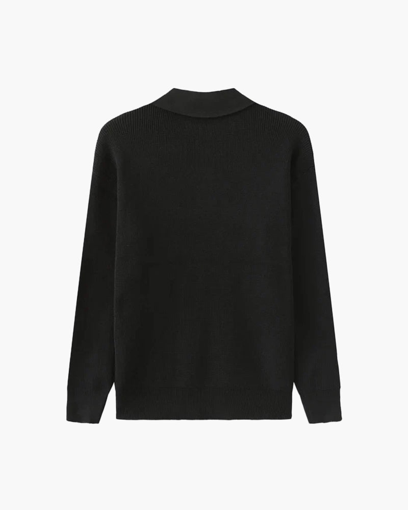 Pull en maille demi-zip Cesare