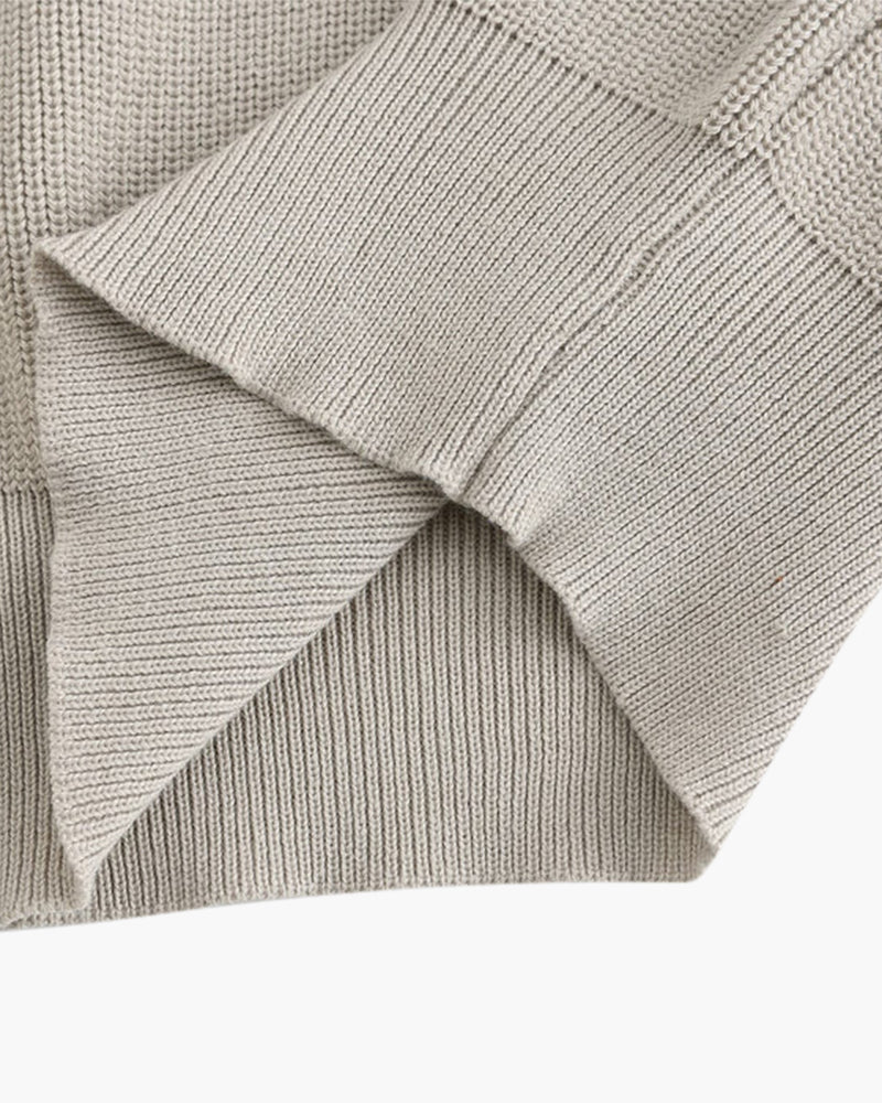 Pull en maille demi-zip Cesare