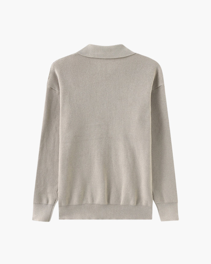 Pull en maille demi-zip Cesare