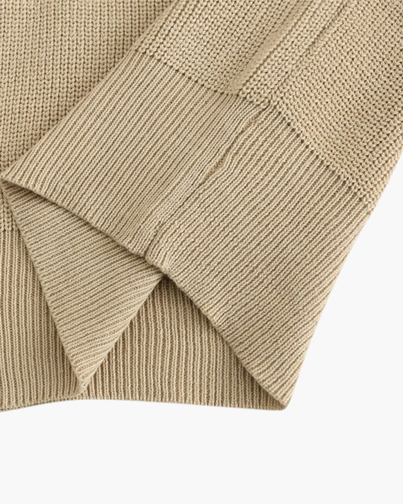 Pull en maille demi-zip Cesare
