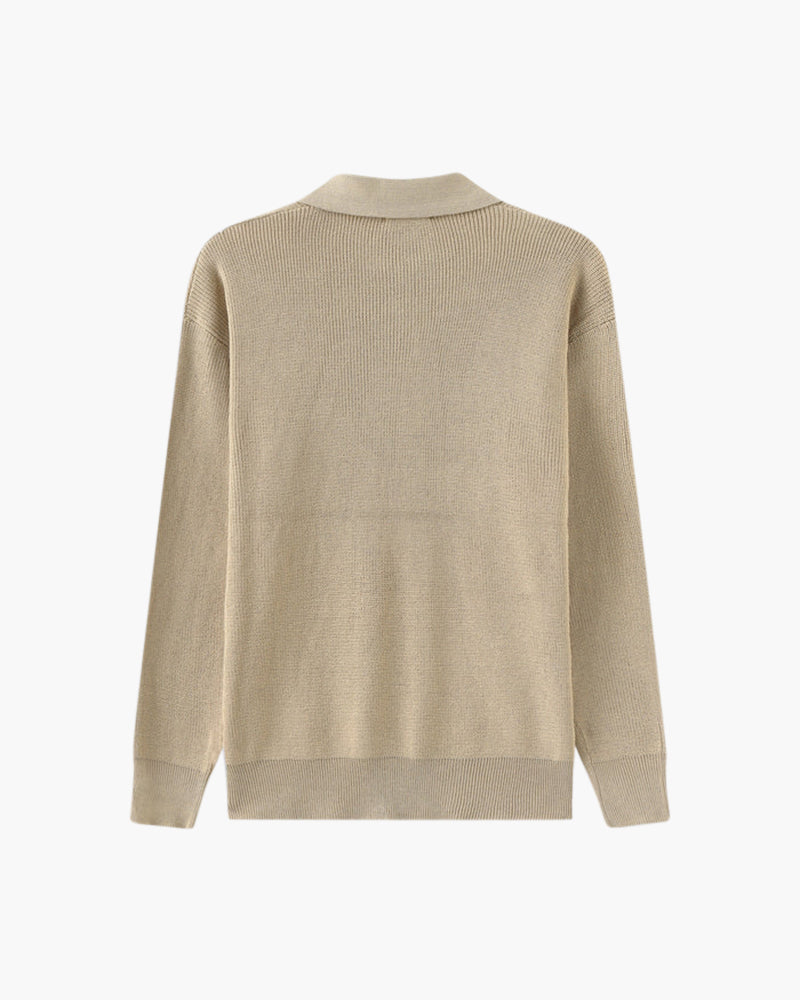 Pull en maille demi-zip Cesare