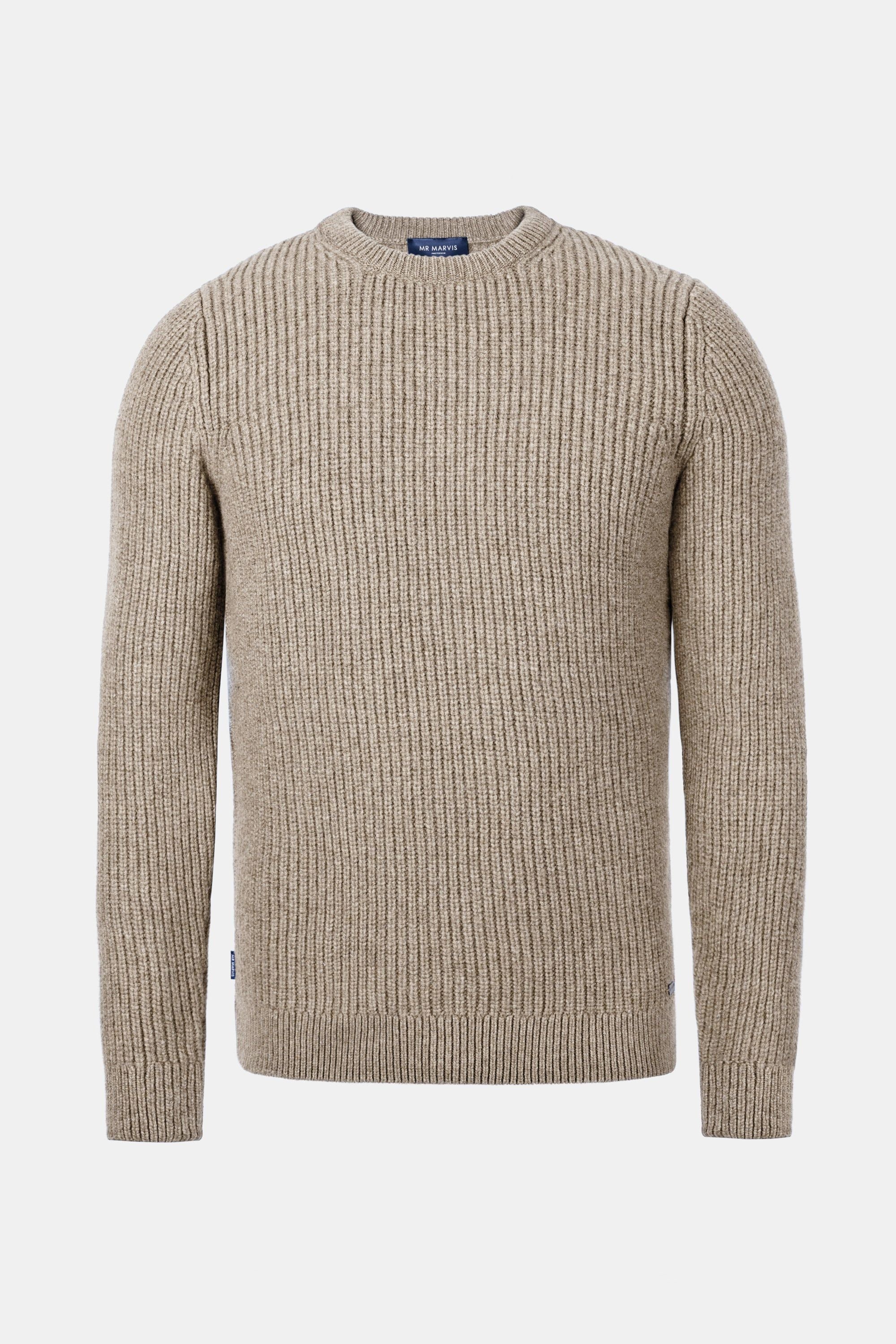 Dark sand knit sweater