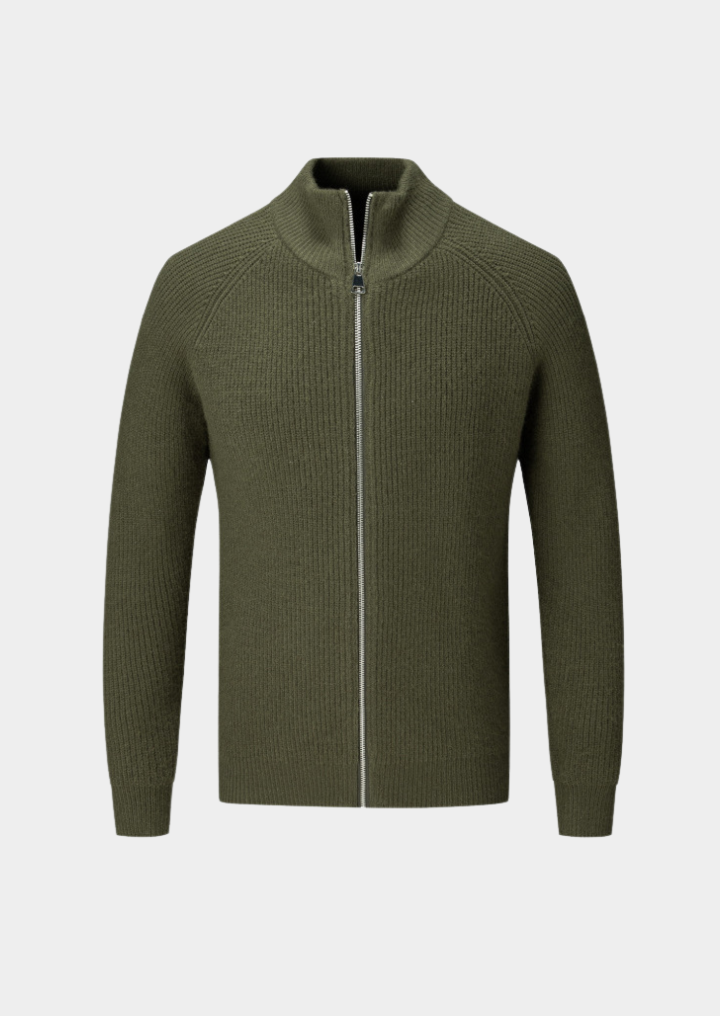 Cardigan zippé 100 % laine mérinos