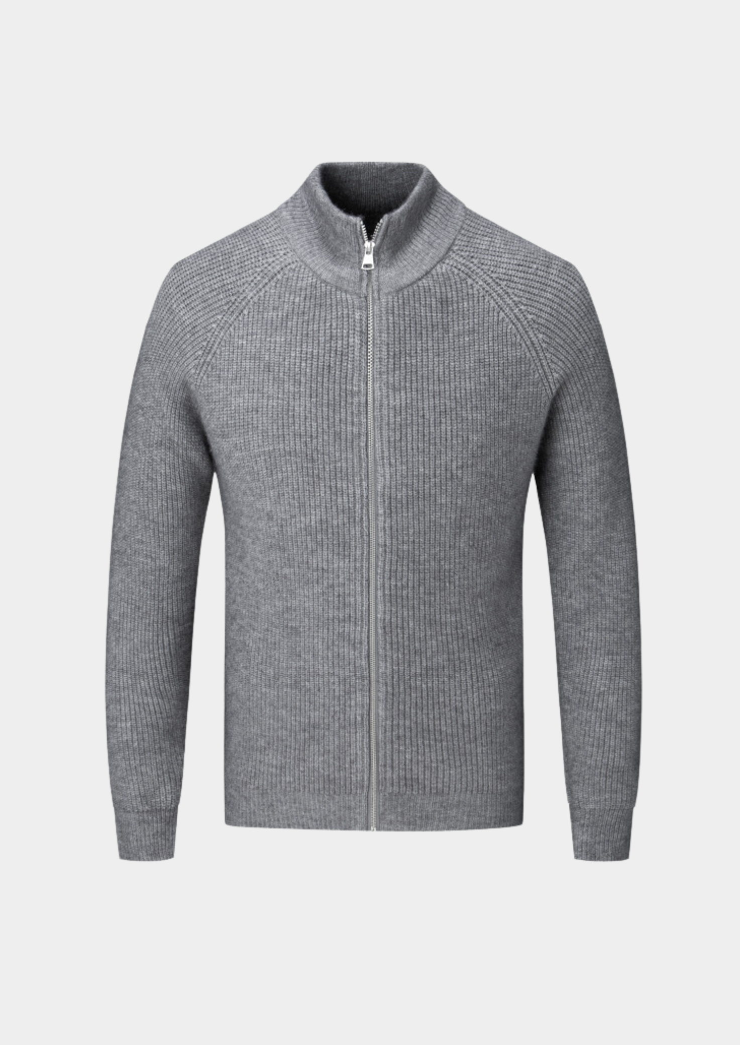 Cardigan zippé 100 % laine mérinos