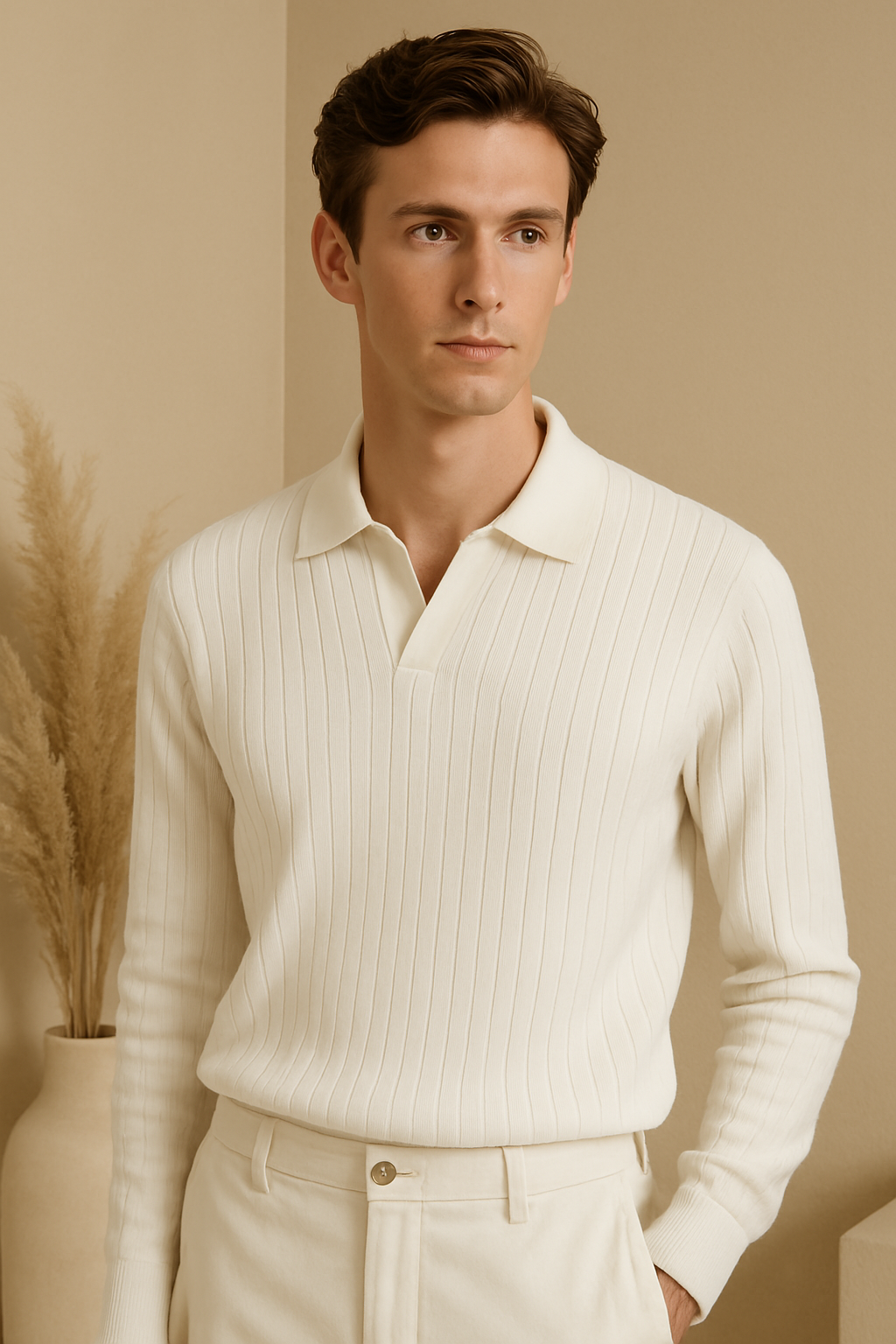 Stroachingly long arm polo