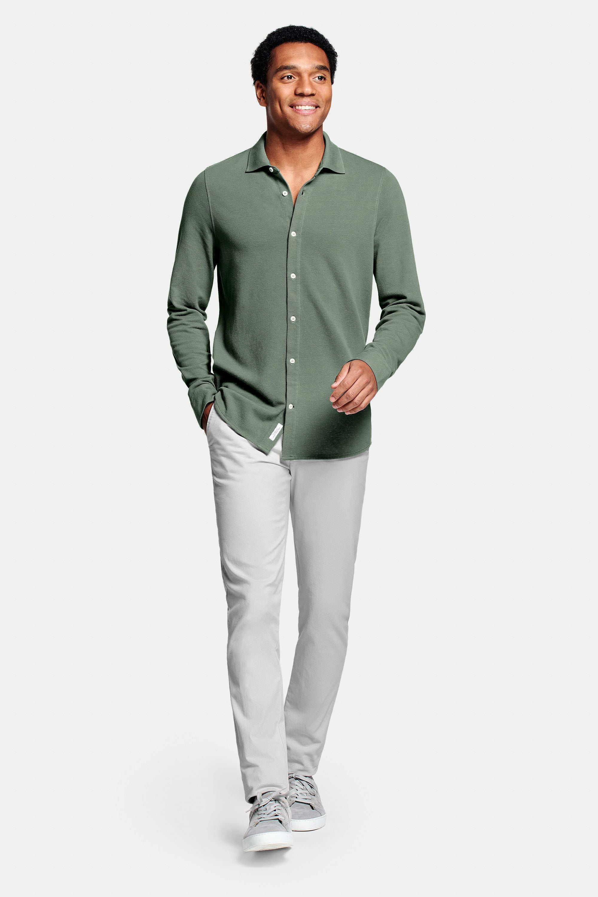 Green Piqué Shirt