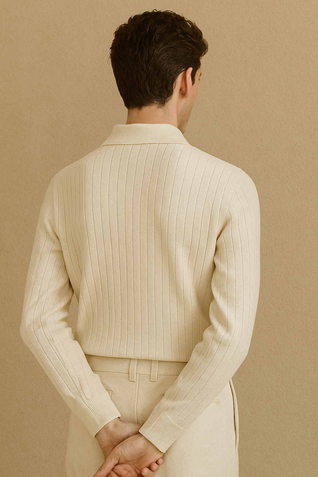 Stroachingly long arm polo