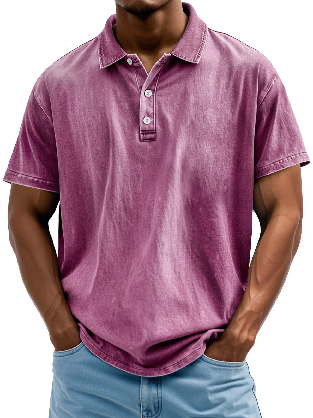 Pure Baumwolle Polo Hemd
