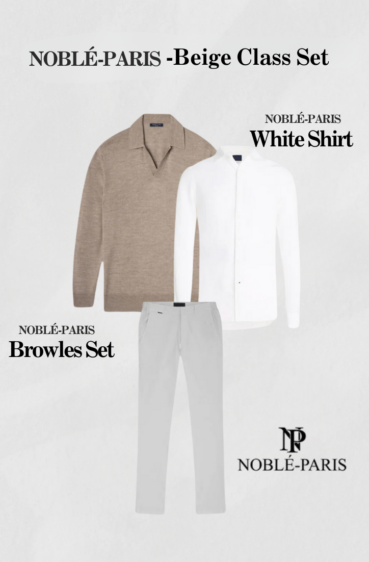 Noble - Beige Wit Set