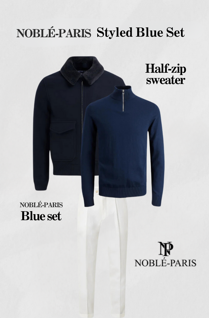 Noble - Gestyleerde blauwe set