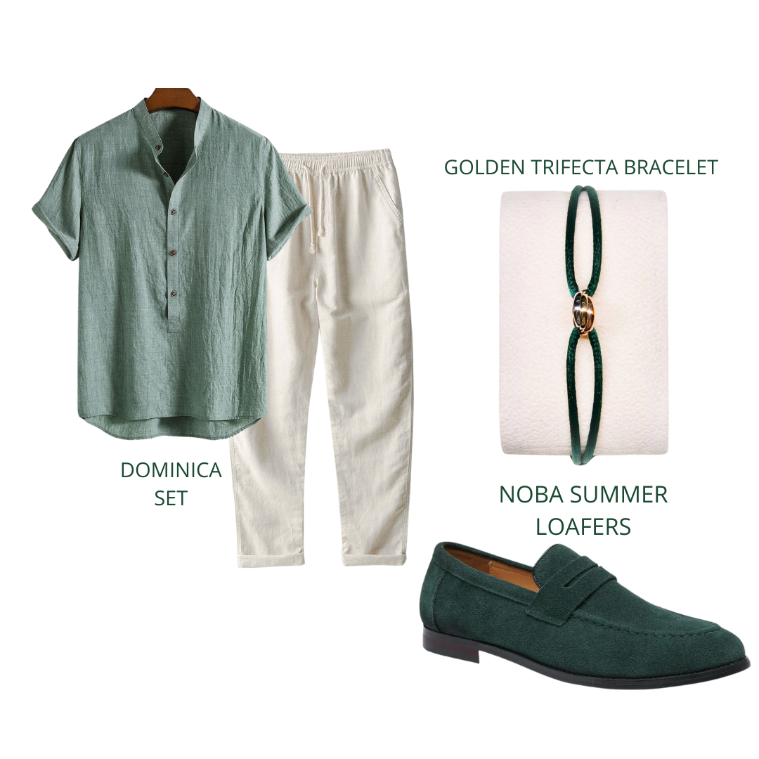 4 Piece Set- Green