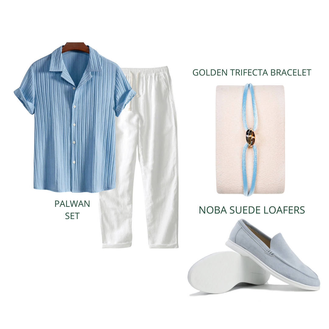 4 Piece Set- Light Blue