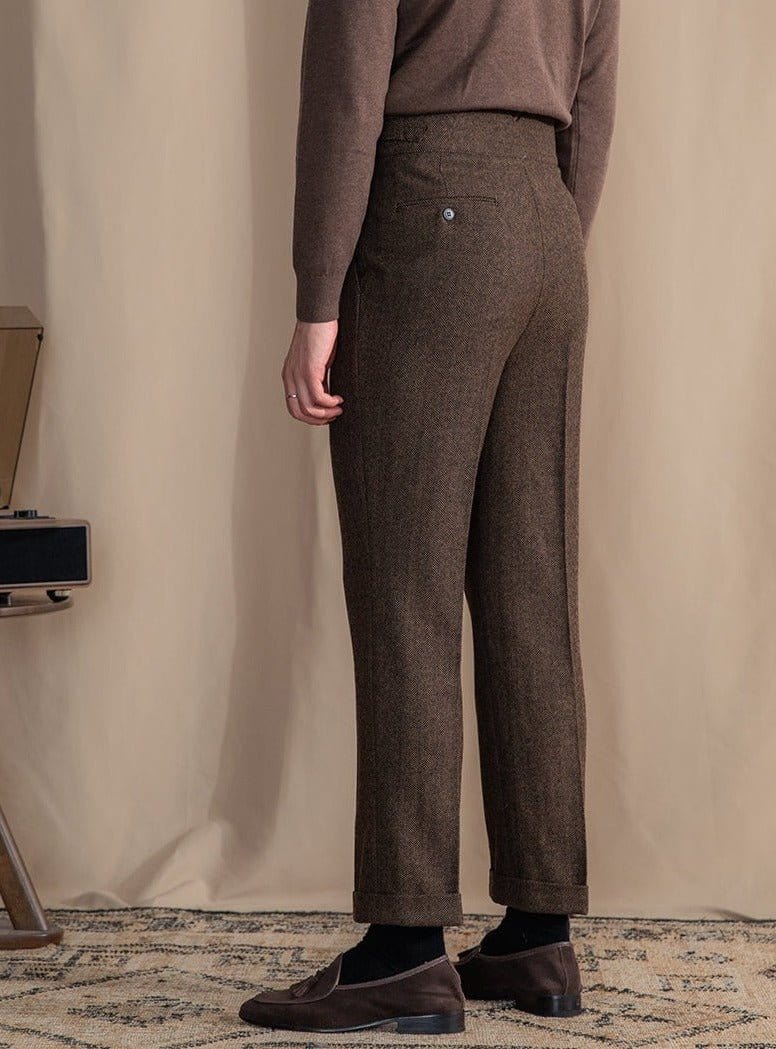 Lâ Signature - wrinkle pants made of alpine wool mixture
