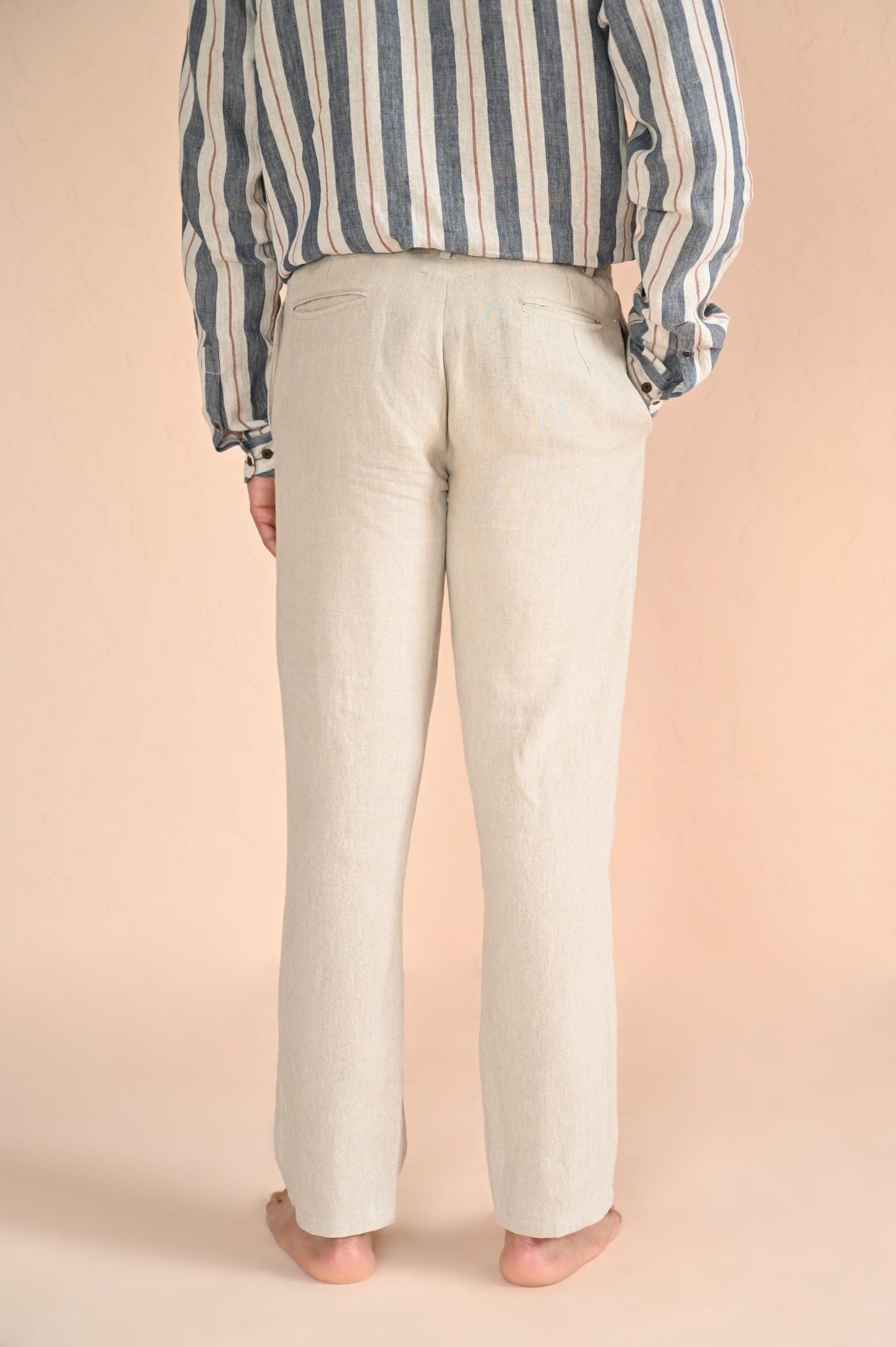 Paris linnen broek (beige)