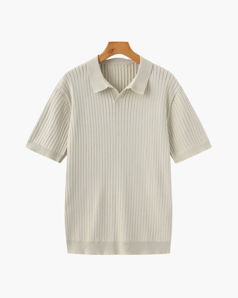 Polo côtelé haut de gamme