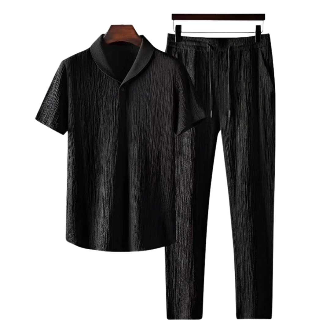 Ensemble polo et pantalon en coton
