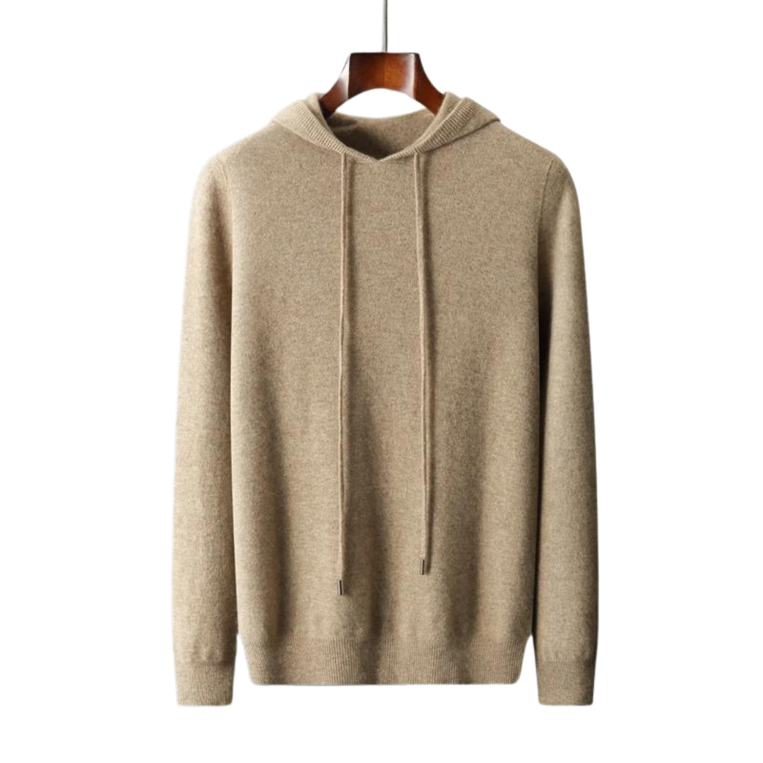 100% cashmere hooded sweater