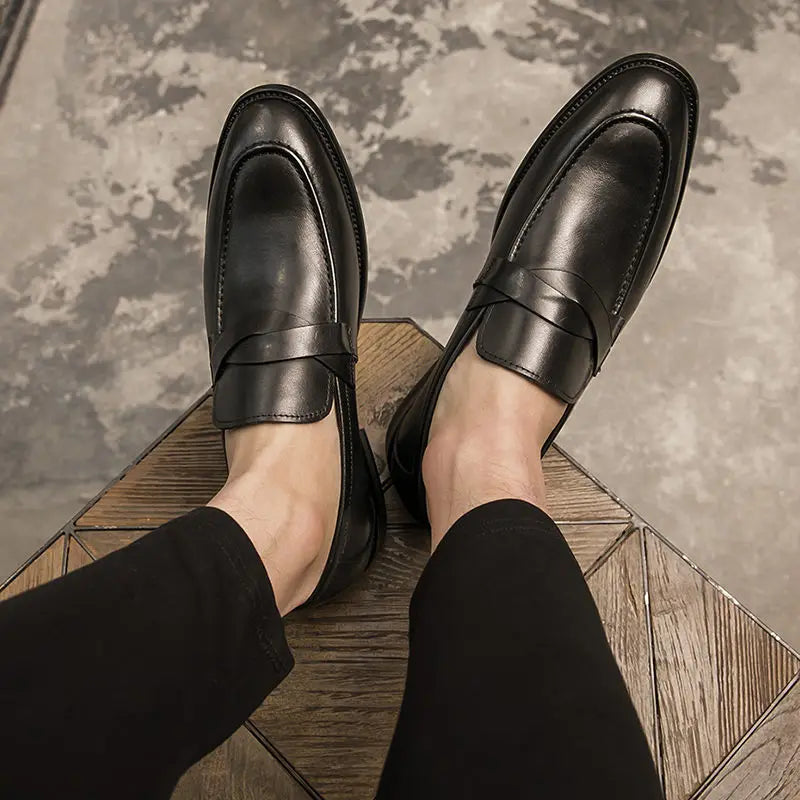 Casual leren loafers