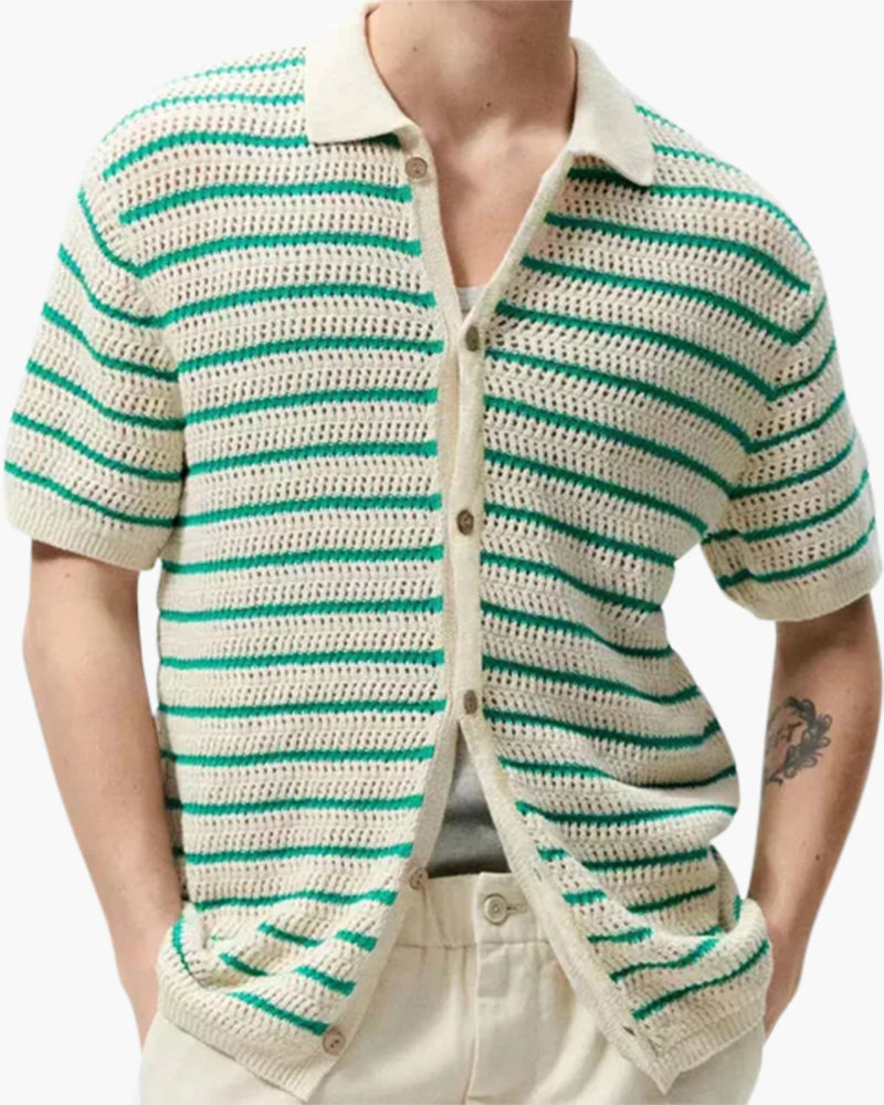 Marbella – Chemise boutonnée en tricot