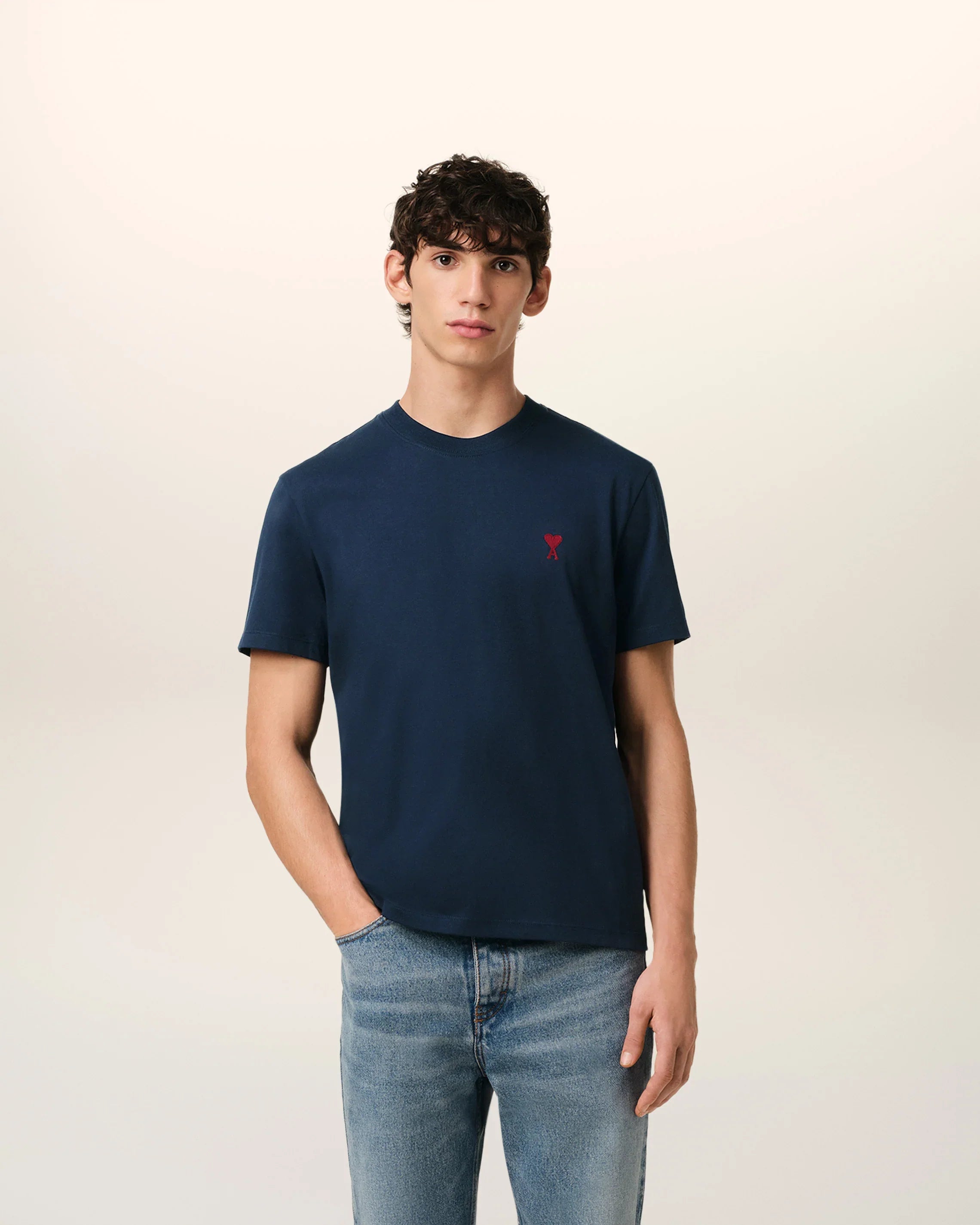 Ami T-Shirt mit gesticktem A-HERZ