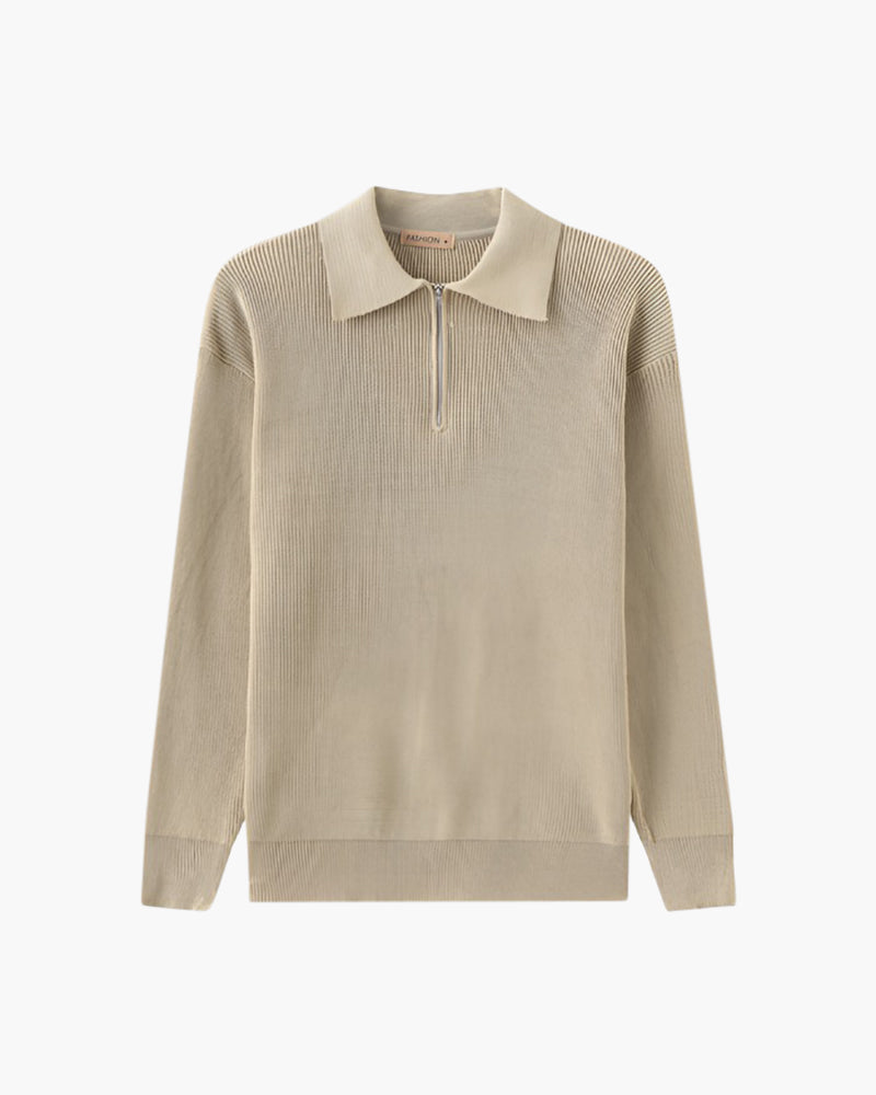 Pull en maille demi-zip Cesare
