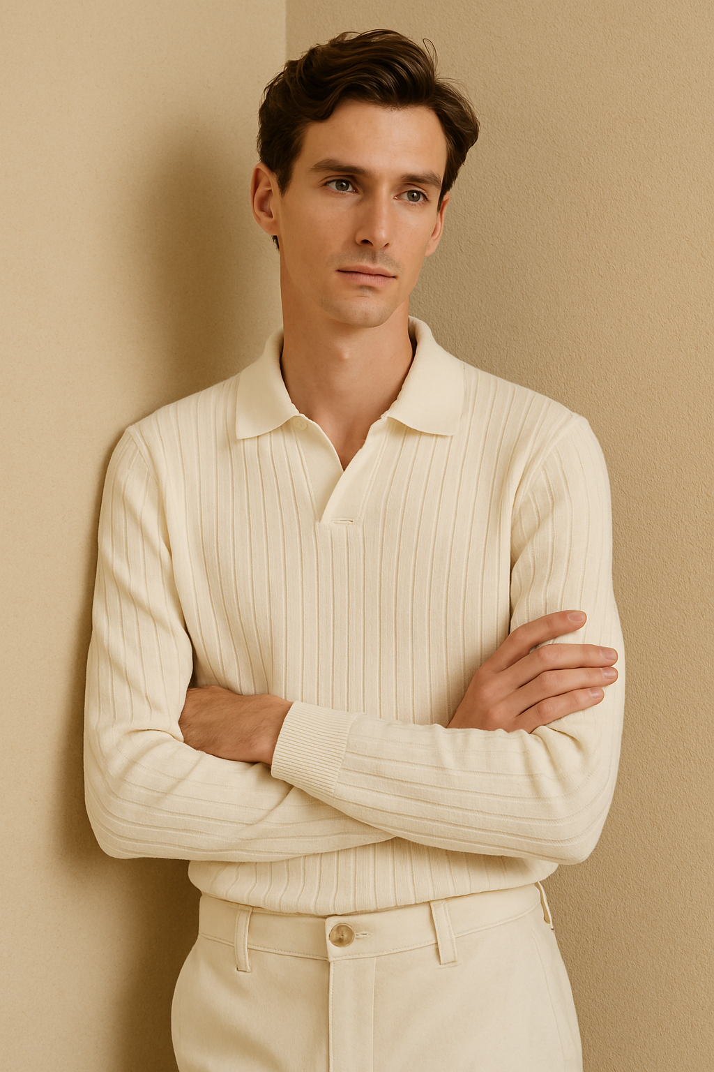 Stroachingly long arm polo