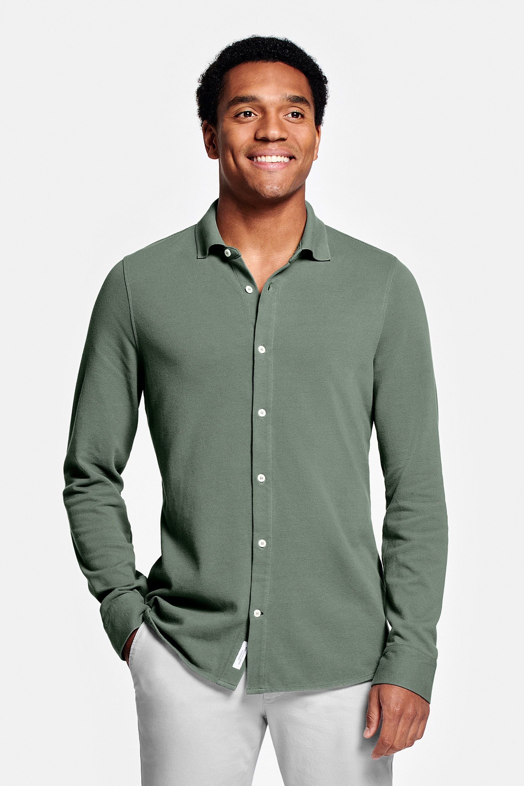 Green Piqué Shirt