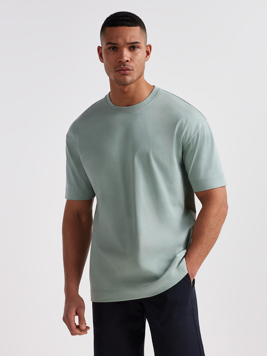 T-shirt oversize Ohio, vert iceberg
